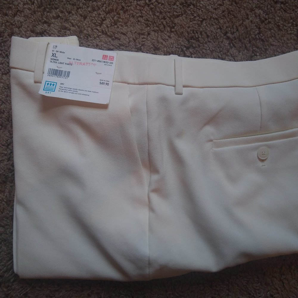 Uniqlo XL White Trousers